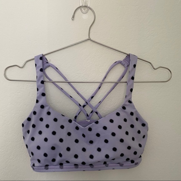 Lululemon Free To Be Bra-High Noon Dot Lilac/Black - Picture 4 of 7